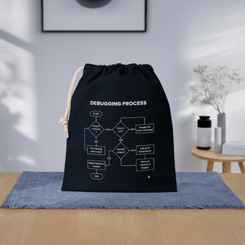 Debugging Process - Ship It Before Breaks Gift Closable cotton gift bag (25x30cm)