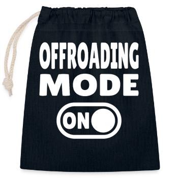 Offroading Mode ON – Abenteuer im Gelände - Verschließbarer Geschenkbeutel aus Baumwolle (25x30cm) - Navy - Vorne