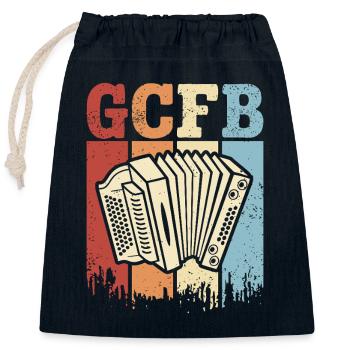 Styrian Accordion GCFB Accordion Squeezebox - Closable cotton gift bag (25x30cm) - navy - Front