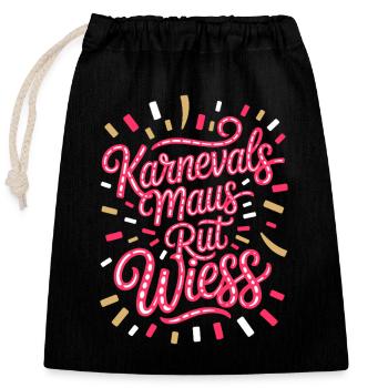 Carnival Mouse Rut Wiess Cologne Cologne Cologne Carnival Mouse - Closable cotton gift bag (25x30cm) - black - Front