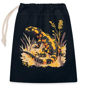 Fire Salamander Salamander - Closable cotton gift bag (25x30cm) - navy - Front