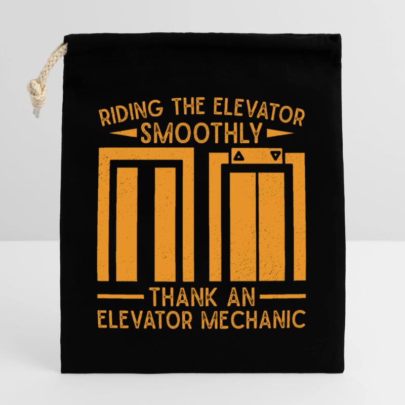 Elevator Mechanic - Riding The Elevator Smoothly Verschließbarer Geschenkbeutel aus Baumwolle (25x30cm)