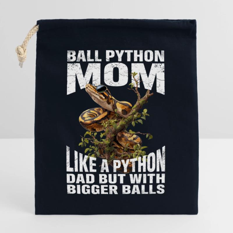 Königspython Mom Mama Schlangen Terrarium Python Verschließbarer Geschenkbeutel aus Baumwolle (25x30cm)