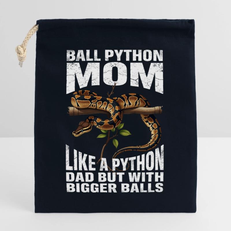 Königspython Mom Mama Schlangen Terrarium Python Verschließbarer Geschenkbeutel aus Baumwolle (25x30cm)