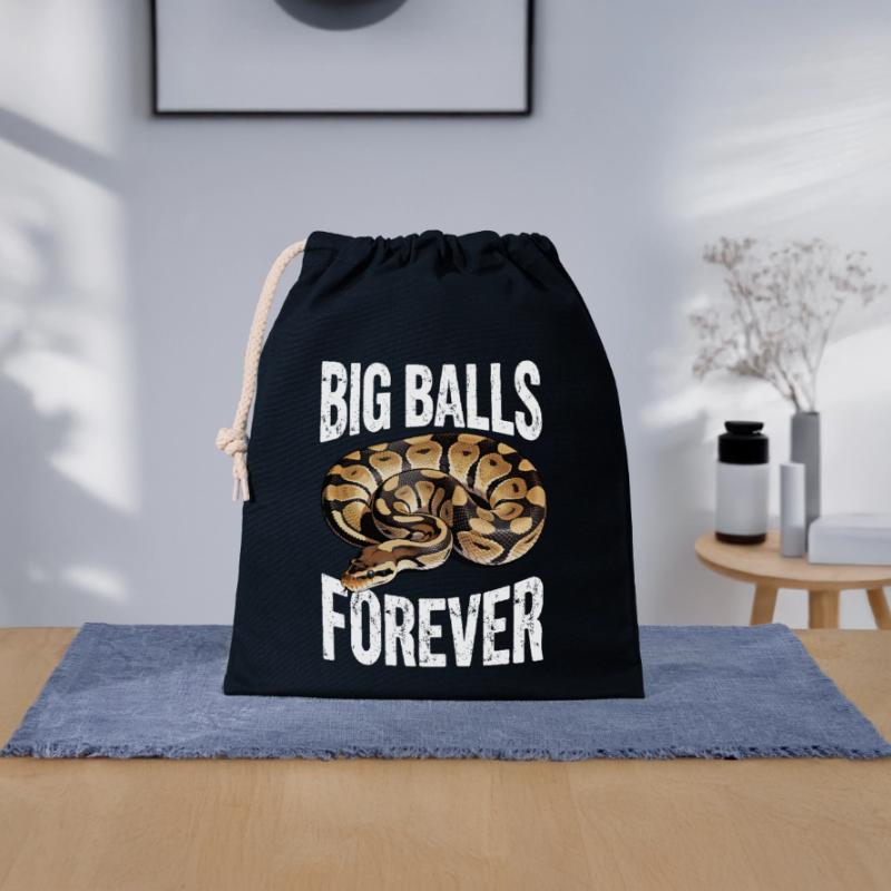 Python roi Serpents Amateurs de terrarium Python Sac cadeau en coton avec cordon (25 x 30 cm)