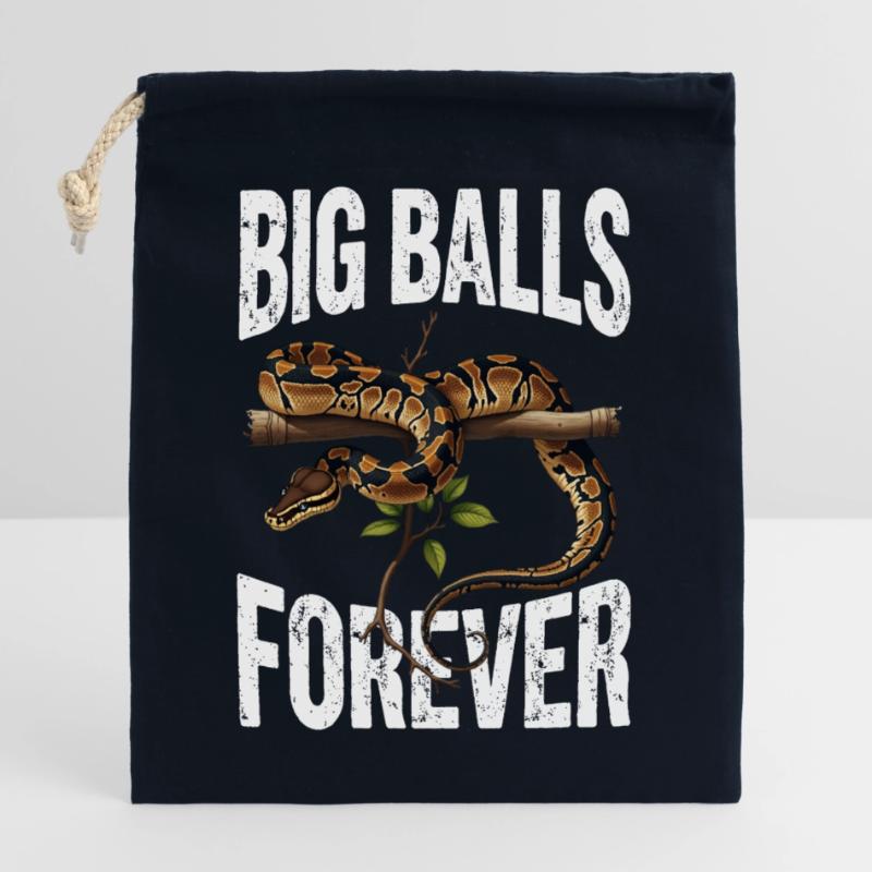 Python roi Serpents Amateurs de terrarium Python Sac cadeau en coton avec cordon (25 x 30 cm)