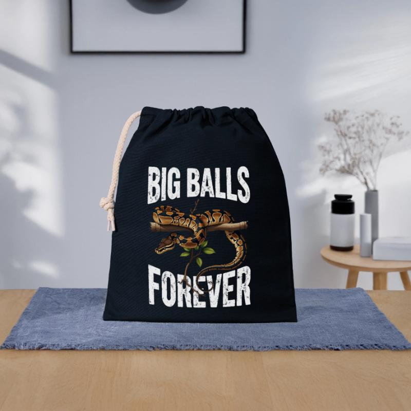 Python roi Serpents Amateurs de terrarium Python Sac cadeau en coton avec cordon (25 x 30 cm)