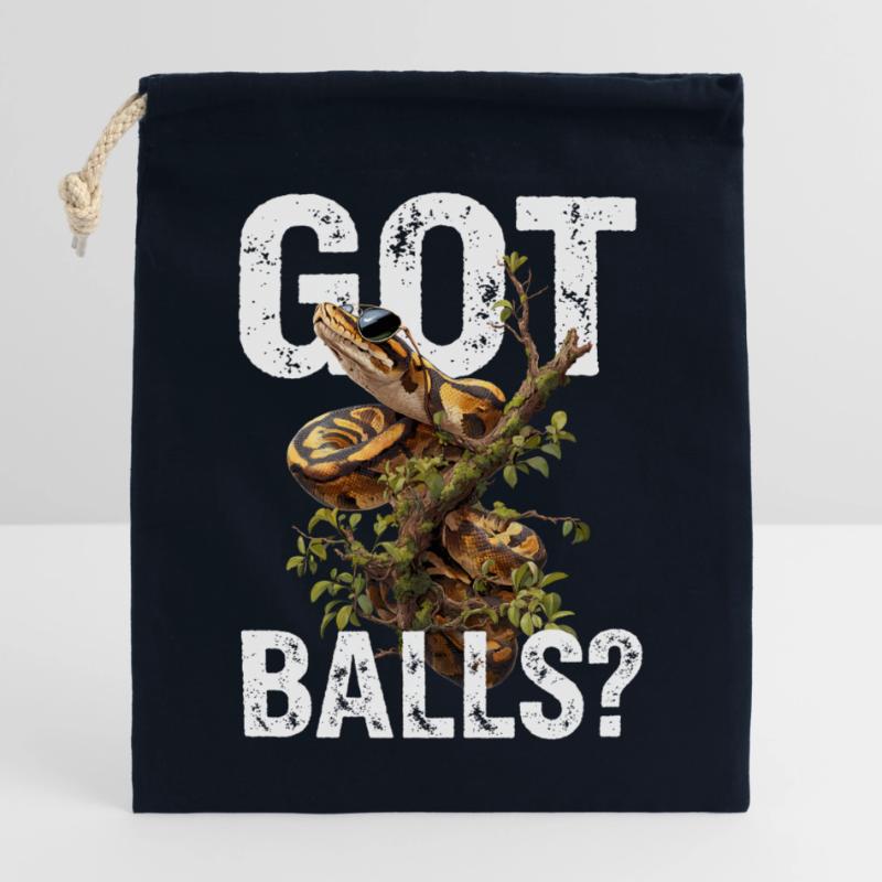 Königspython Schlangen Liebhaber Terrarium Python Verschließbarer Geschenkbeutel aus Baumwolle (25x30cm)