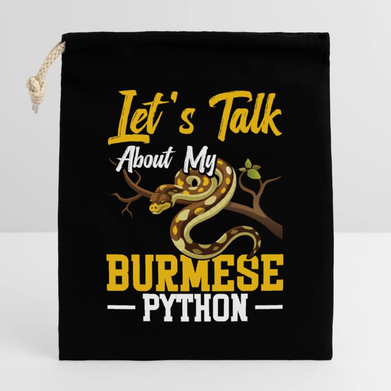 Burmesischer Python-Besitzer Schlangenterrarium Hide Python Verschließbarer Geschenkbeutel aus Baumwolle (25x30cm)