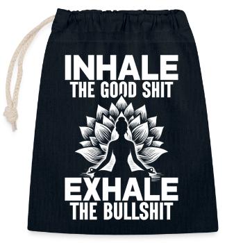 Yoga-Meditationstraining Yoga-Liebhaber-Yoga-Kurs - Verschließbarer Geschenkbeutel aus Baumwolle (25x30cm) - Navy - Vorne