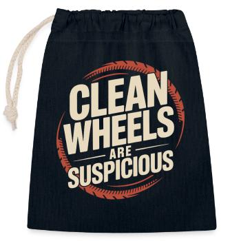 Track Day Brake Dust Hpde Track Car Autocross - Closable cotton gift bag (25x30cm) - navy - Front