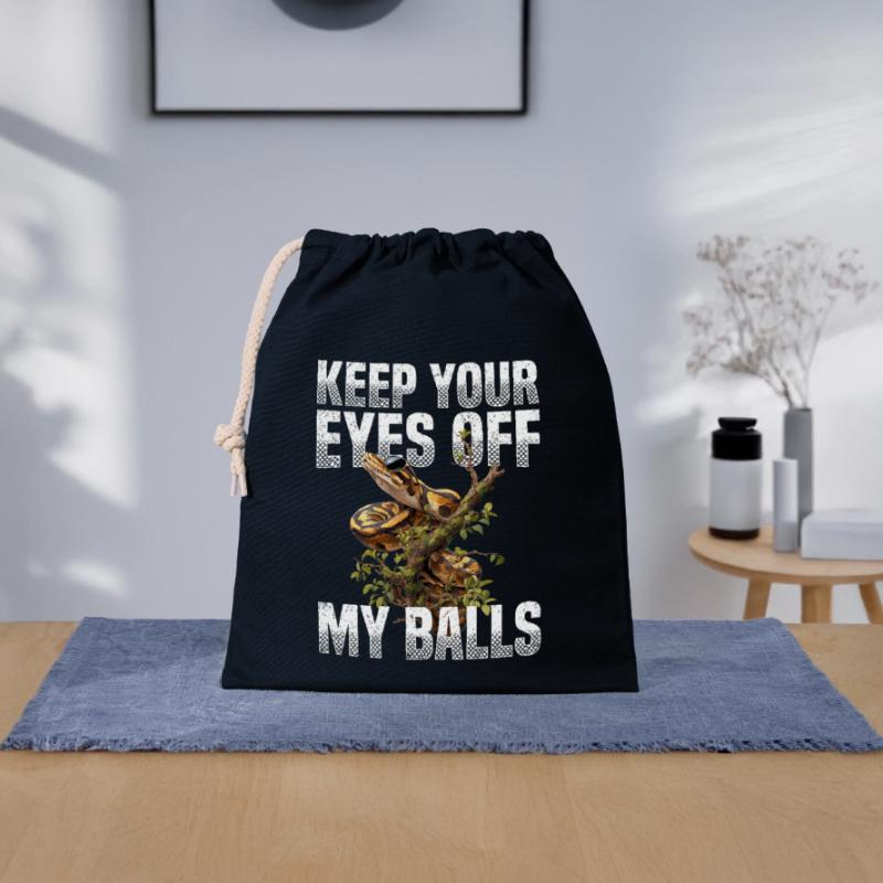 Python roi Serpents Amateurs de terrarium Python Sac cadeau en coton avec cordon (25 x 30 cm)