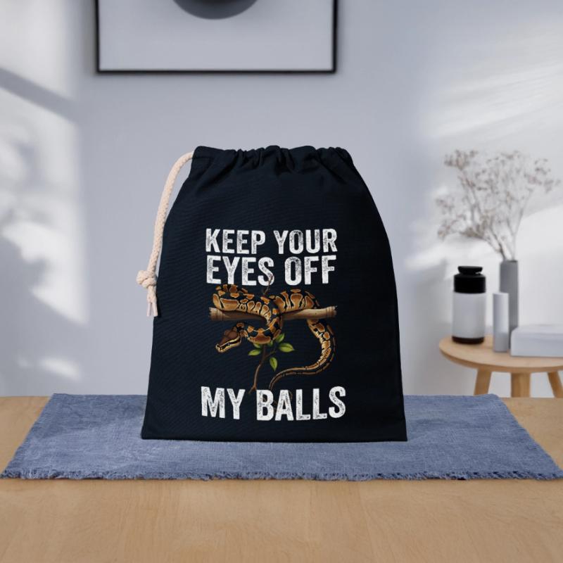 Python roi Serpents Amateurs de terrarium Python Sac cadeau en coton avec cordon (25 x 30 cm)