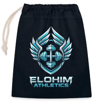 Elohim Hebrew Israelite - Closable cotton gift bag (25x30cm) - navy - Front