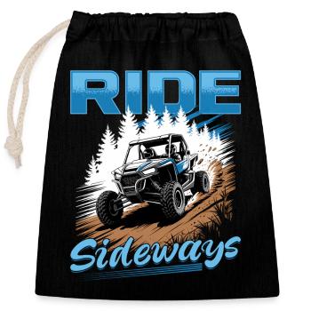 UTV Off Road 4 Wheeler Side by side - Verschließbarer Geschenkbeutel aus Baumwolle (25x30cm) - Schwarz - Vorne