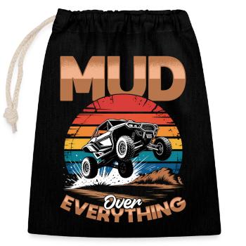 UTV Off Road 4 Wheeler Side by side - Verschließbarer Geschenkbeutel aus Baumwolle (25x30cm) - Schwarz - Vorne