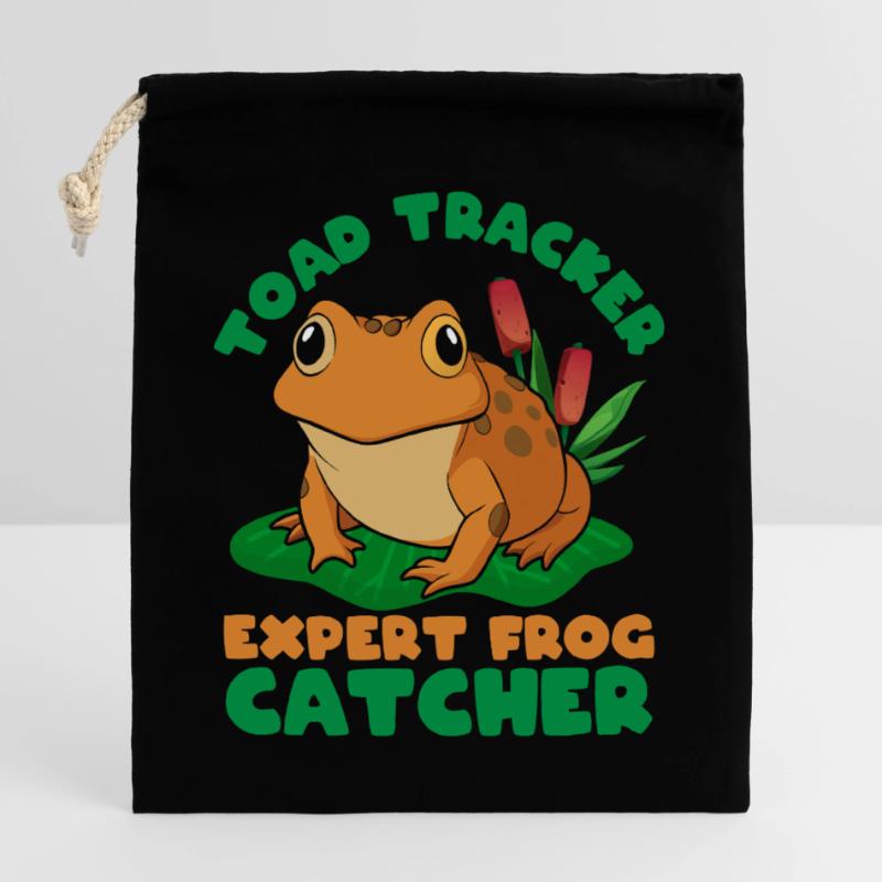 Frog Catcher Toad Tracker Expert Frog Verschließbarer Geschenkbeutel aus Baumwolle (25x30cm)