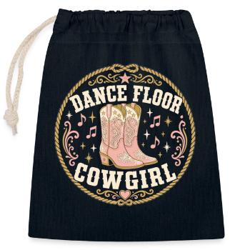 Dance Floor Western - Verschließbarer Geschenkbeutel aus Baumwolle (25x30cm) - Navy - Vorne