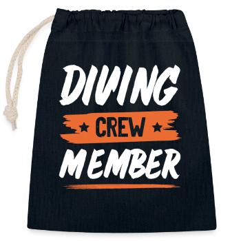 Drinking Crew - Verschließbarer Geschenkbeutel aus Baumwolle (25x30cm) - Navy - Vorne