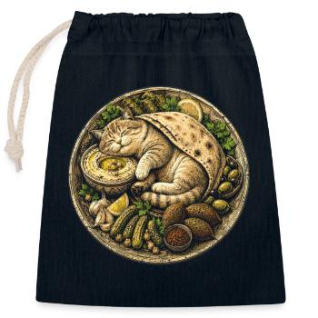 Libanon Libanese - Verschließbarer Geschenkbeutel aus Baumwolle (25x30cm) - Navy - Vorne