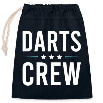 Darts Crew - Verschließbarer Geschenkbeutel aus Baumwolle (25x30cm) - Navy - Vorne