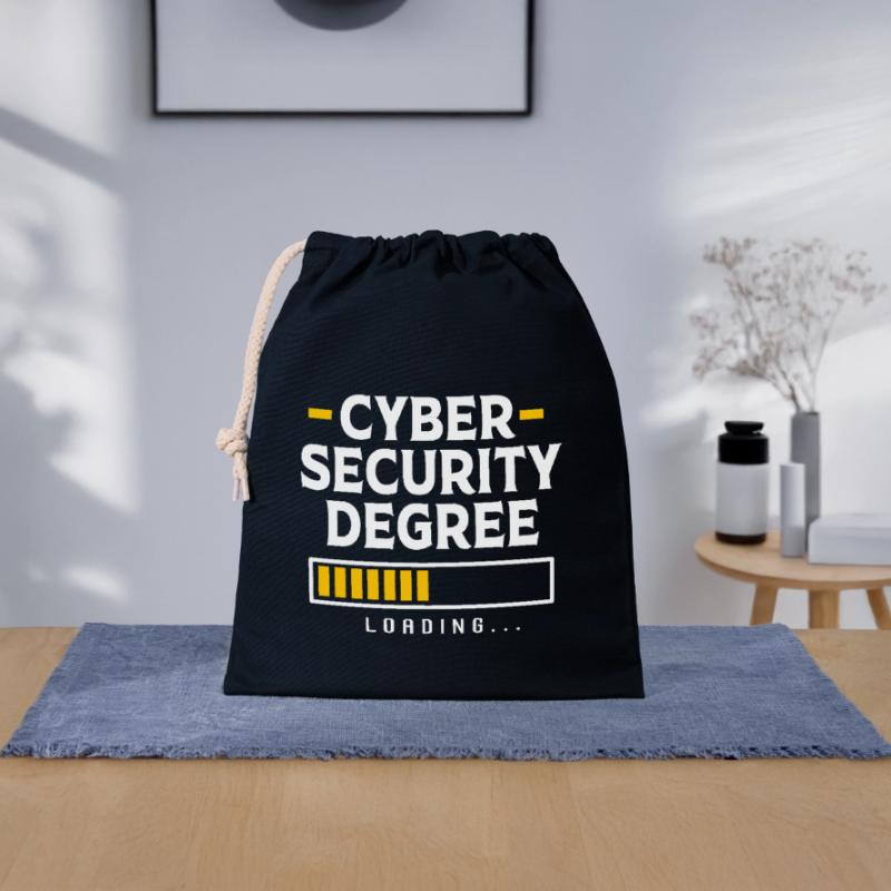 Cybersecurity Cyber Programmer Hacker Closable cotton gift bag (25x30cm)