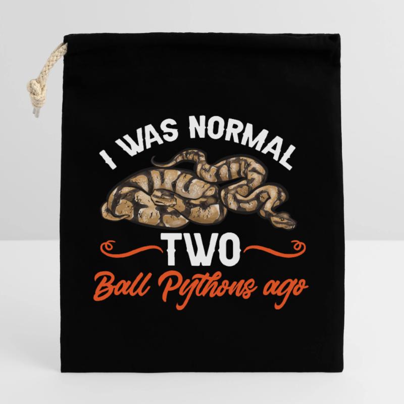 Ball Python Snake King Python Sac cadeau en coton avec cordon (25 x 30 cm)