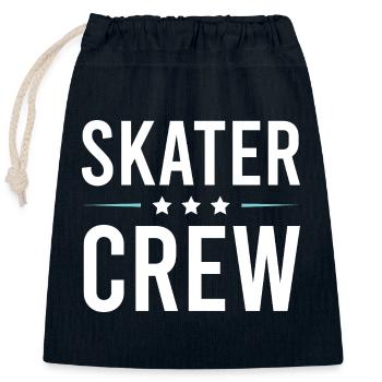 Skater Crew - Closable cotton gift bag (25x30cm) - navy - Front