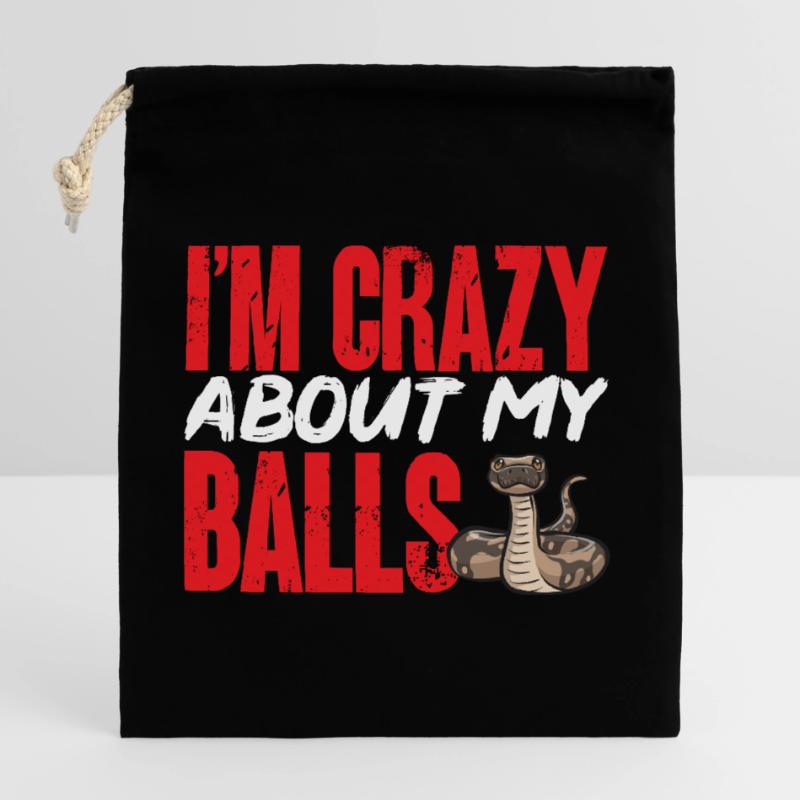 Ball Python Snake King Python Closable cotton gift bag (25x30cm)