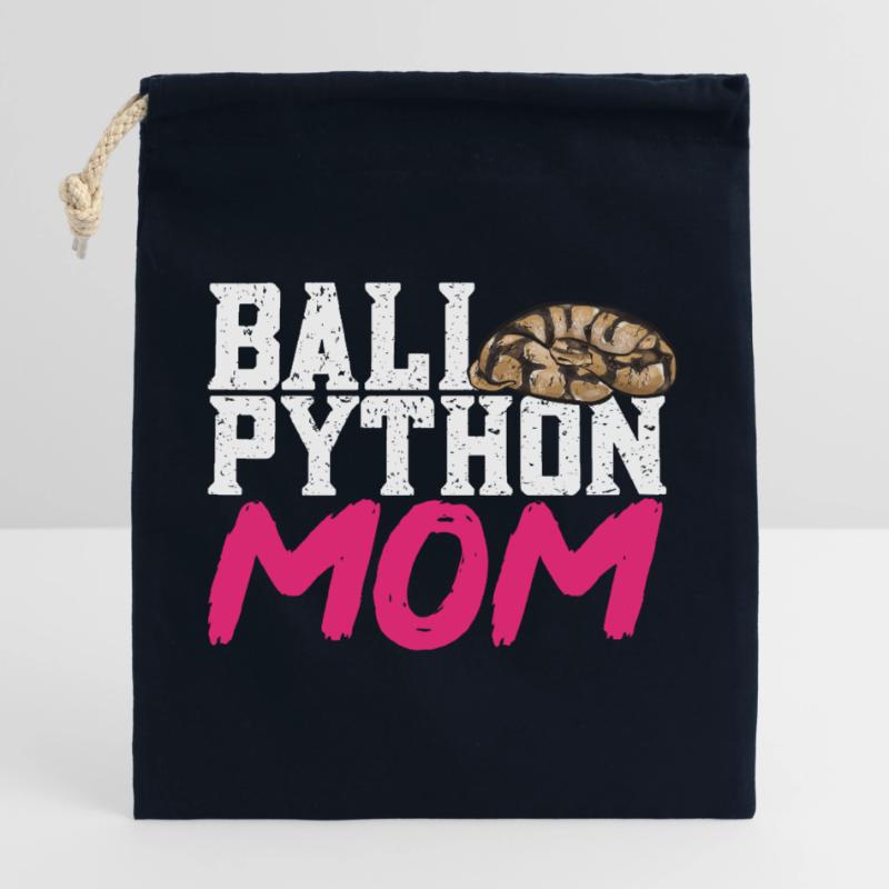 Ball Python Snake King Python Closable cotton gift bag (25x30cm)
