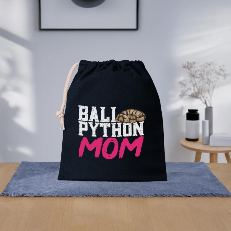 Ball Python Snake King Python Closable cotton gift bag (25x30cm)