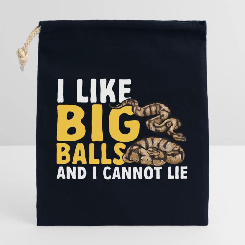 Ball Python Schlange Königspython Verschließbarer Geschenkbeutel aus Baumwolle (25x30cm)