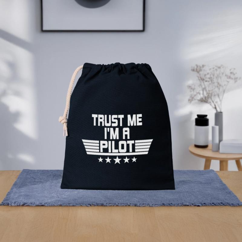 Drone Drones Drone Flight Drone Pilot Closable cotton gift bag (25x30cm)