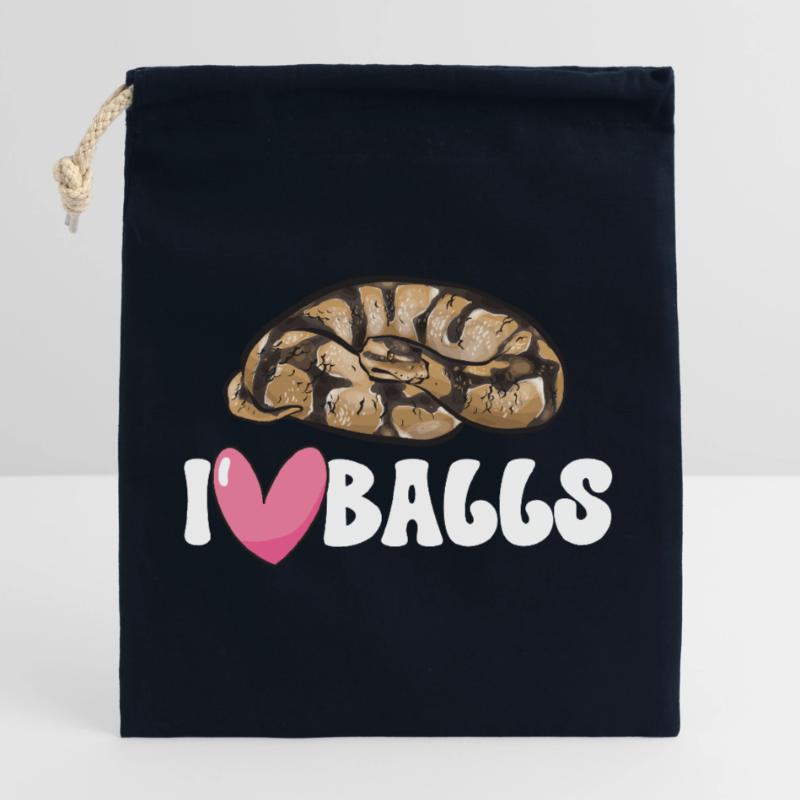 Ball Python Snake King Python Closable cotton gift bag (25x30cm)