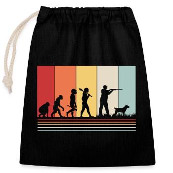 Hunter Hunt - Closable cotton gift bag (25x30cm) - black - Front