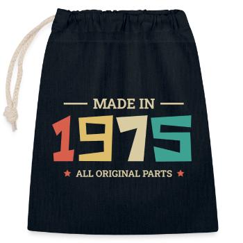 Legendary Since 1975 Original 1975 - Closable cotton gift bag (25x30cm) - navy - Front