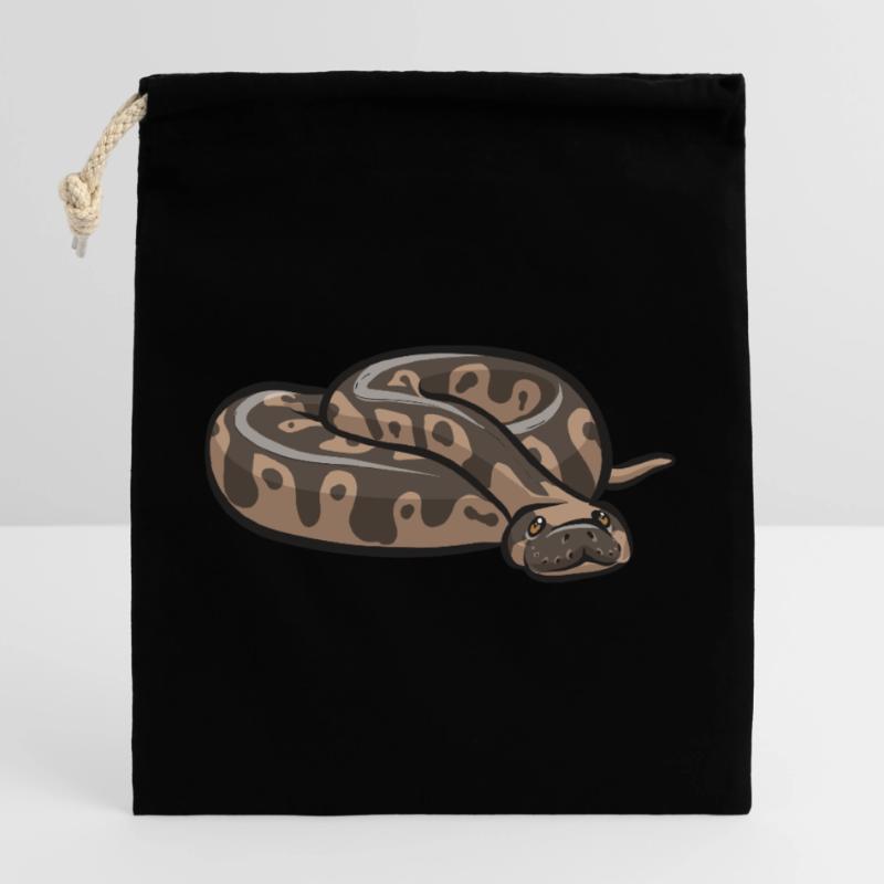 Ball Python Snake King Python Closable cotton gift bag (25x30cm)
