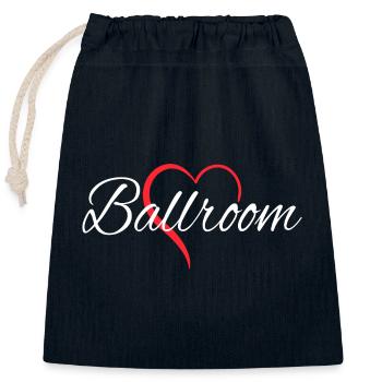 Female Ballroom Dancer Prom Dance - Closable cotton gift bag (25x30cm) - navy - Front
