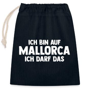 Party Urlaub Mallorca - Verschließbarer Geschenkbeutel aus Baumwolle (25x30cm) - Navy - Vorne