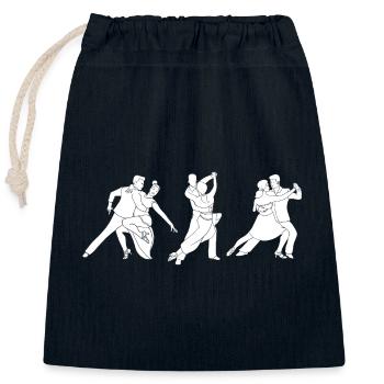 Salsa Dancer Dancer - Closable cotton gift bag (25x30cm) - navy - Front