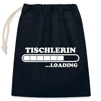 Tischlerin Spruch Schreinerin Tischlerin Geschenk - Verschließbarer Geschenkbeutel aus Baumwolle (25x30cm) - Navy - Vorne