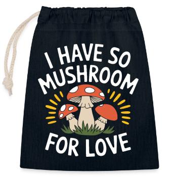 Pilz Pilze Funghi Champignon - Verschließbarer Geschenkbeutel aus Baumwolle (25x30cm) - Navy - Vorne