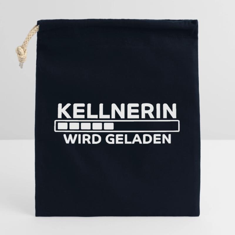 Kellnerin Spruch Kellner Beruf Kellnerin Geschenk Verschließbarer Geschenkbeutel aus Baumwolle (25x30cm)