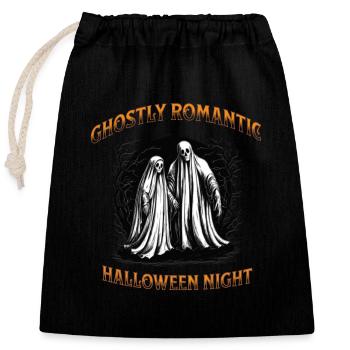 Geisterhaft romantische Halloween-Nacht - Verschließbarer Geschenkbeutel aus Baumwolle (25x30cm) - Schwarz - Vorne