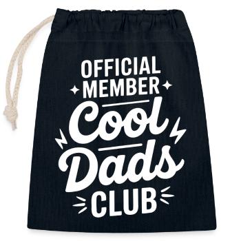 Cool Dads Club Official - Closable cotton gift bag (25x30cm) - navy - Front