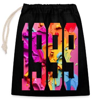 BUNT 27TH BIRTHDAY 1999 - Closable cotton gift bag (25x30cm) - black - Front