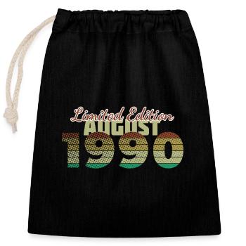 35e anniversaire édition limitée (SCR) 08/1990 - Sac cadeau en coton avec cordon (25 x 30 cm) - noir - Devant