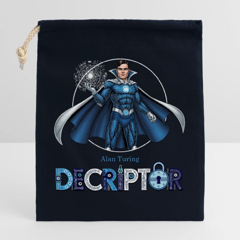 Hero Coder Decryptor Closable cotton gift bag (25x30cm)