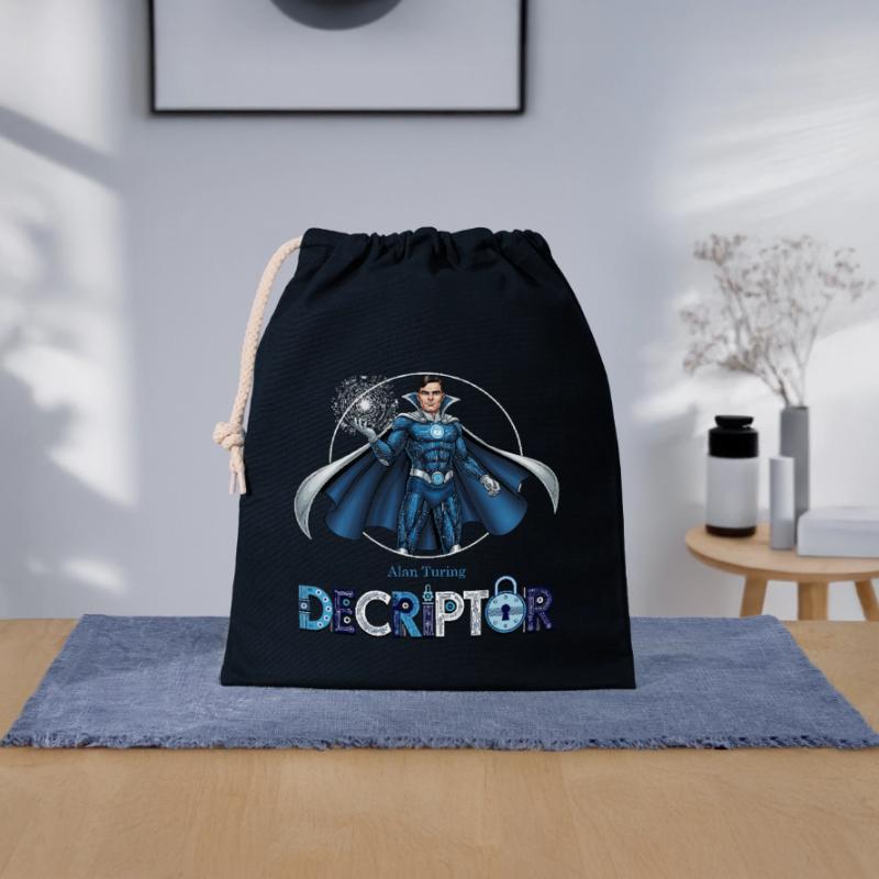 Hero Coder Decryptor Closable cotton gift bag (25x30cm)