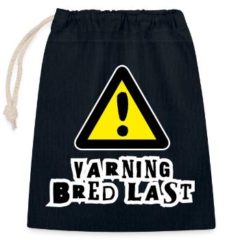 Warnung vor breiter Ladung - Verschließbarer Geschenkbeutel aus Baumwolle (25x30cm) - Navy - Vorne
